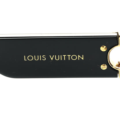 Louis Vuitton Acetate LV Link Square Sunglasses Z1568W Black 5 of 9