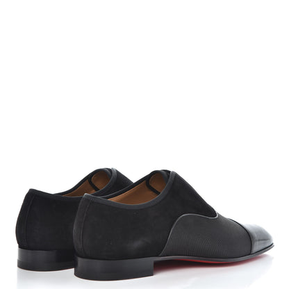 Christian Louboutin Calfskin Serge Tech Mens Alpha Flat 40.5 Black 4 of 8