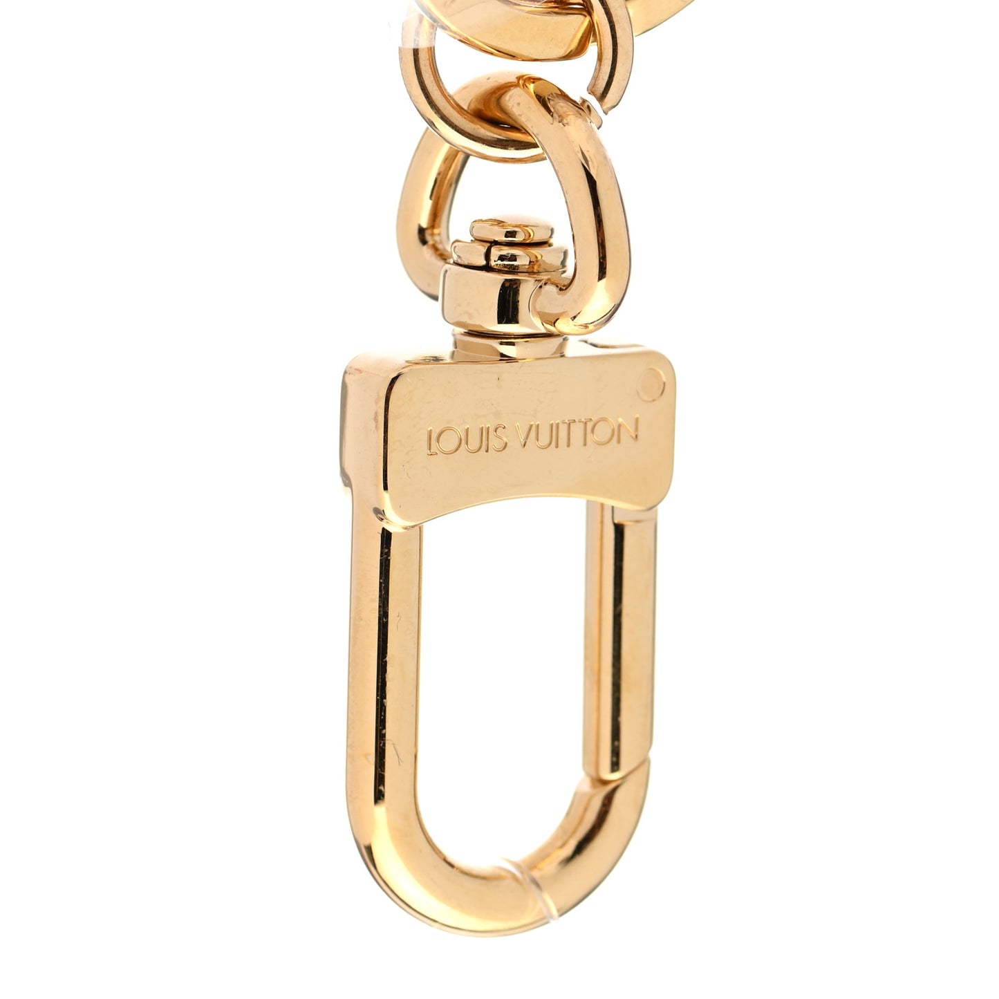 Metal Resin Game On Dice and Heart Charm Key Holder Gold