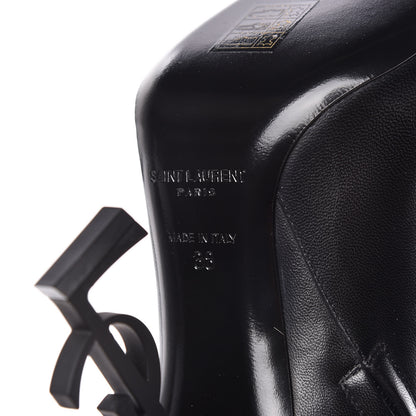 Saint Laurent Sheepskin Opyum Ankle Boot 38 Black 6 of 8