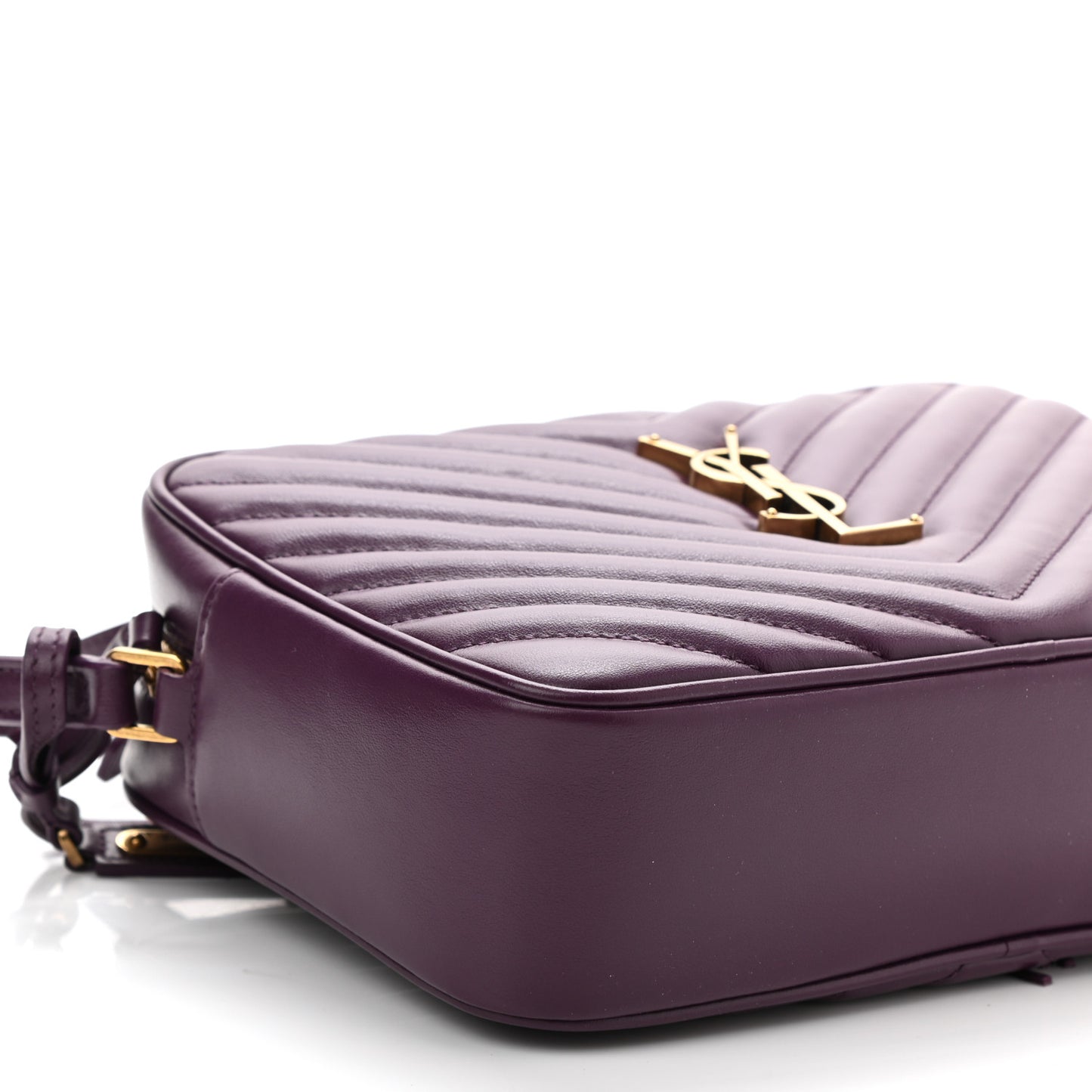 Calfskin Matelasse Monogram Lou Camera Bag Purple