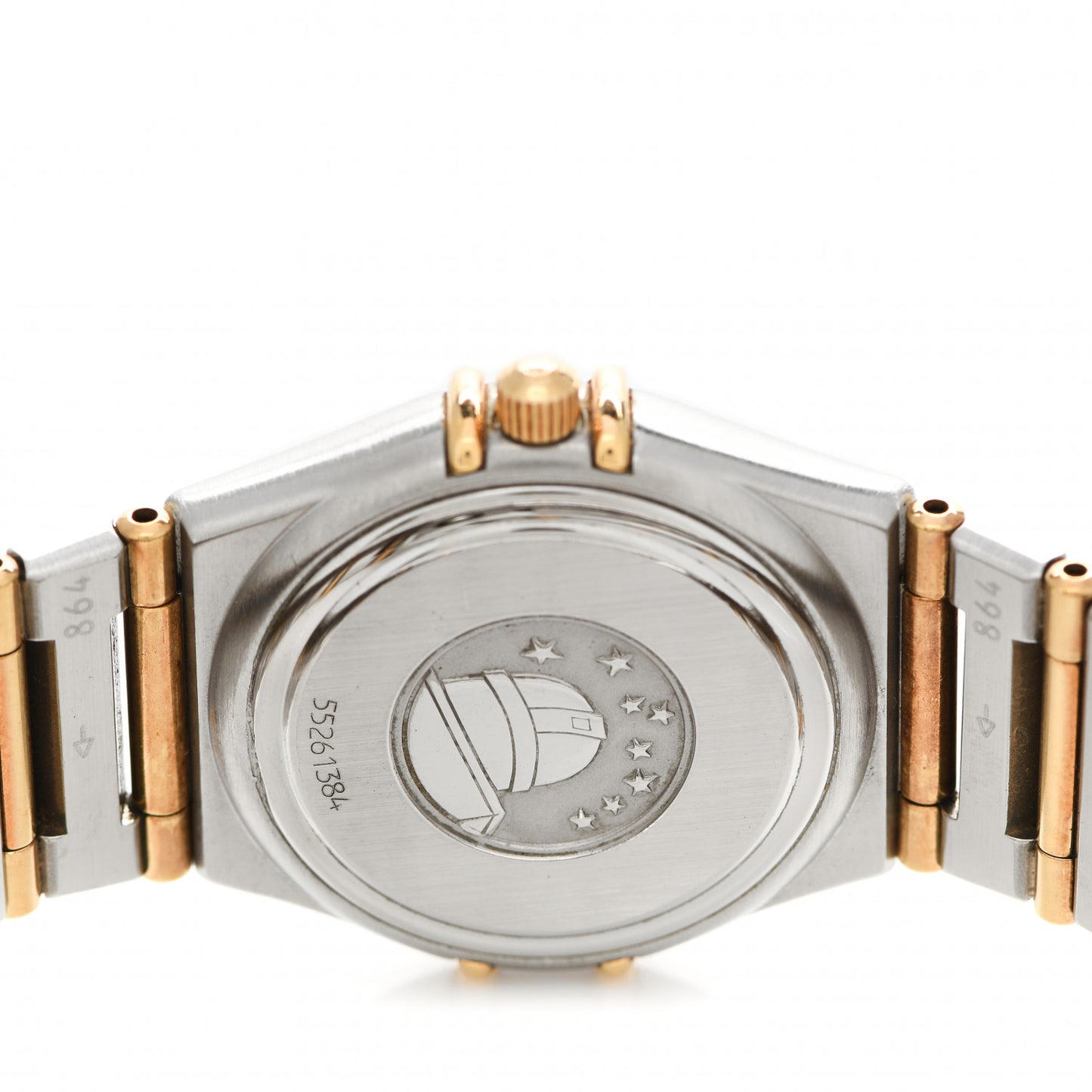 Stainless Steel 18K Yellow Gold 25mm Constellation 95 Quartz Watch Champagne 1272.10.00