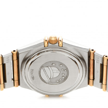 Omega Stainless Steel 18K Yellow Gold 25mm Constellation 95 Quartz Watch Champagne 1272.10.00 4 of 5