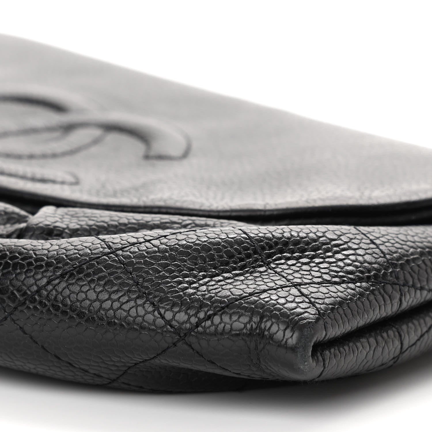 Chanel Caviar Half Moon Wallet On Chain WOC Black 11 of 11