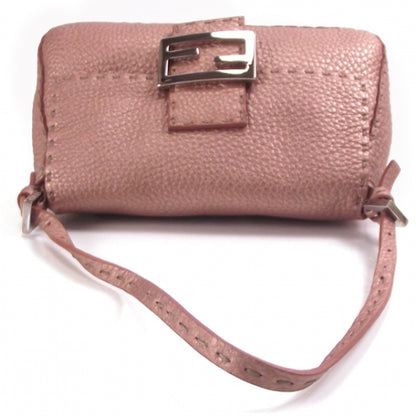 Fendi Metallic Calfskin Romano Selleria Limited Edition Baguette Pink 5 of 14