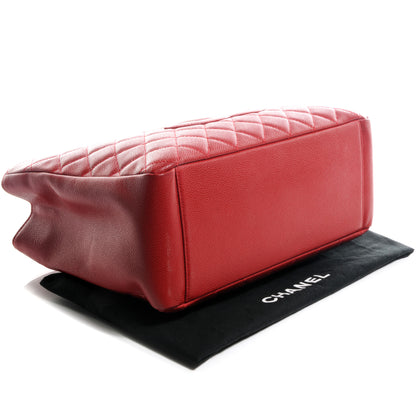 Chanel Caviar Grand Shopping Tote GST Red 4 of 7