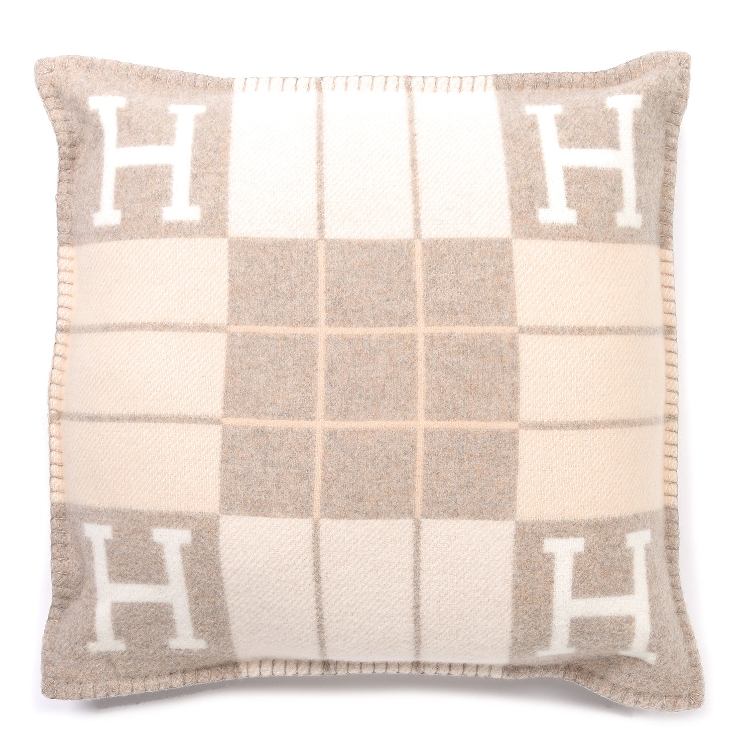 Hermes Wool Cashmere Avalon III Pillow PM Coco Camomille 2 of 6