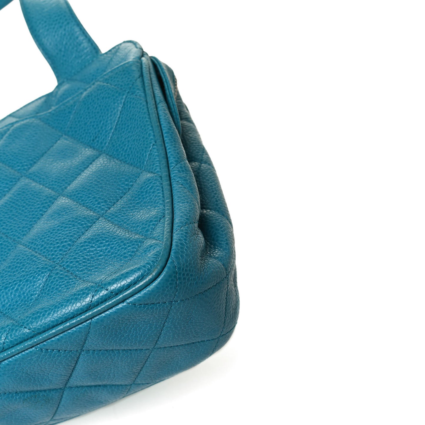 Caviar Quilted Shoulder Bag Blue