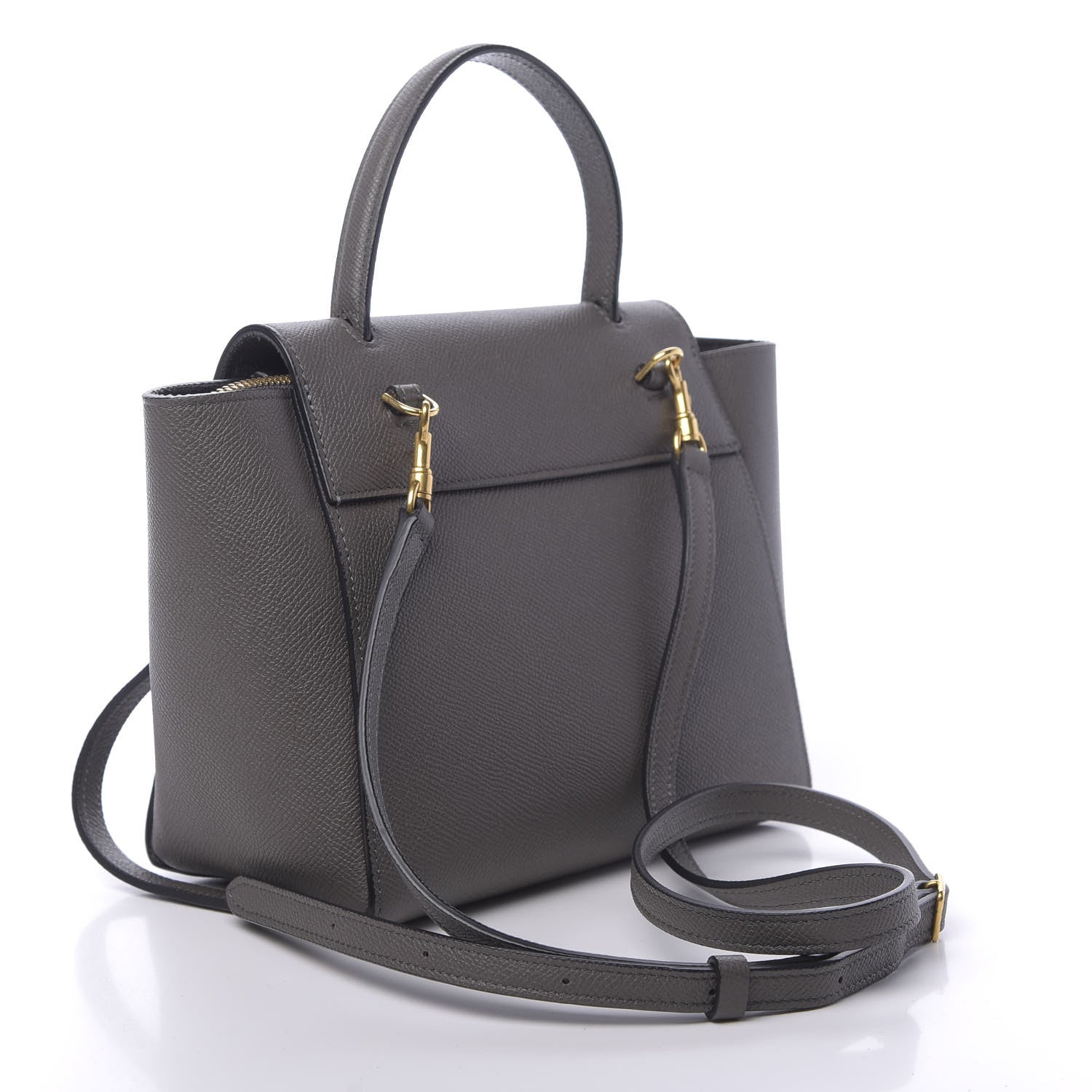 Celine Grained Calfskin Nano Belt Bag Grey 3 of 10