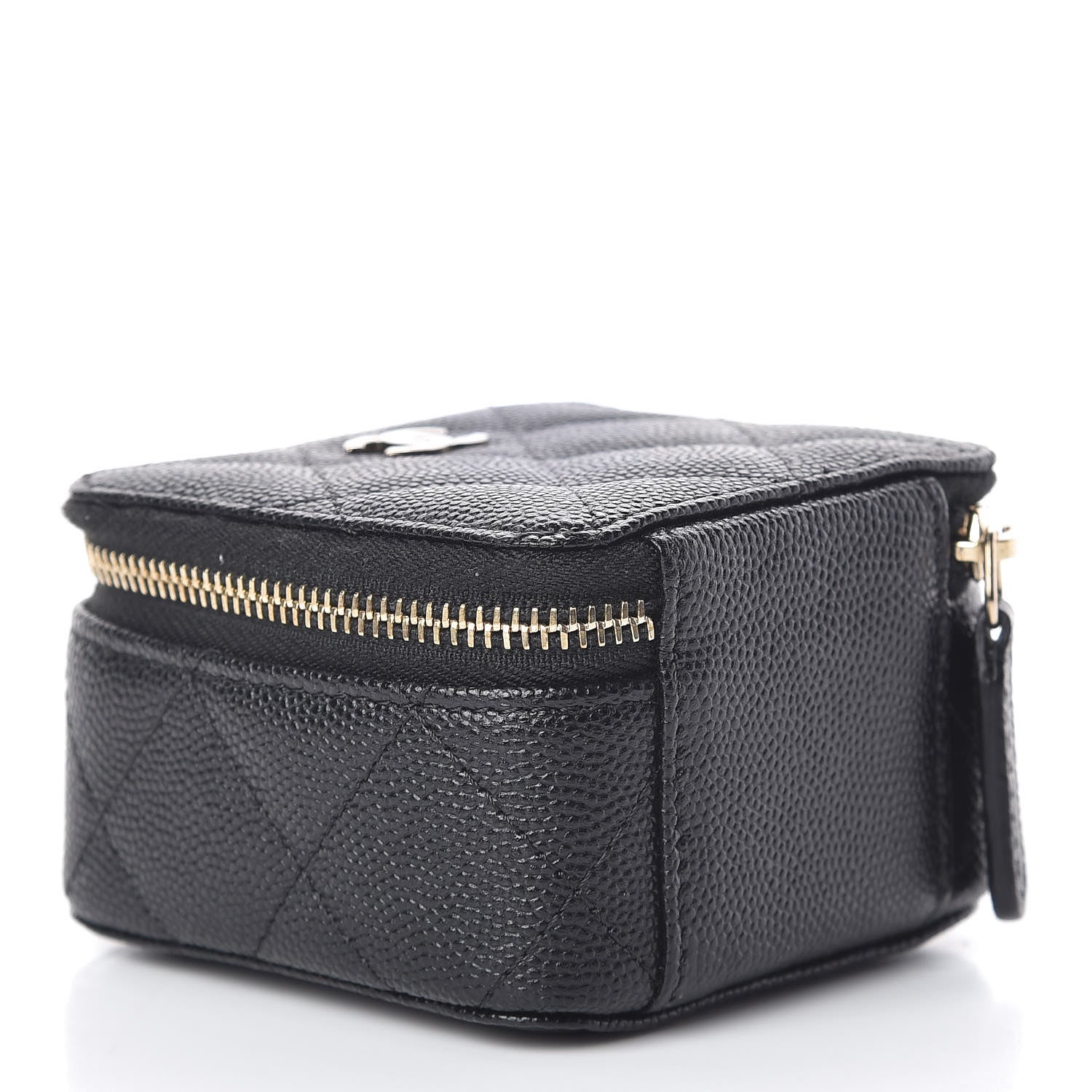 Chanel Caviar Quilted Jewelry Travel Case Black 3 of 8