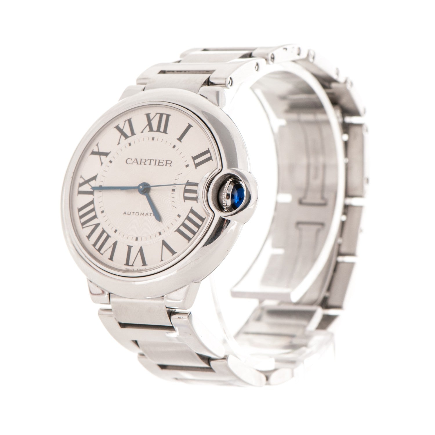 Cartier Stainless Steel 36mm Ballon Bleu De Automatic Watch 3 of 9