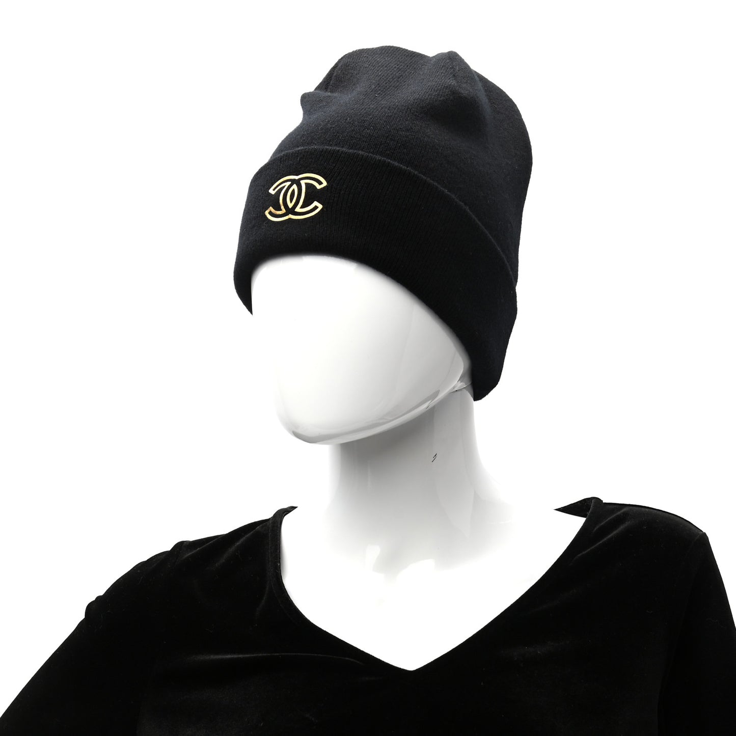 Cashmere CC Beanie Hat Black