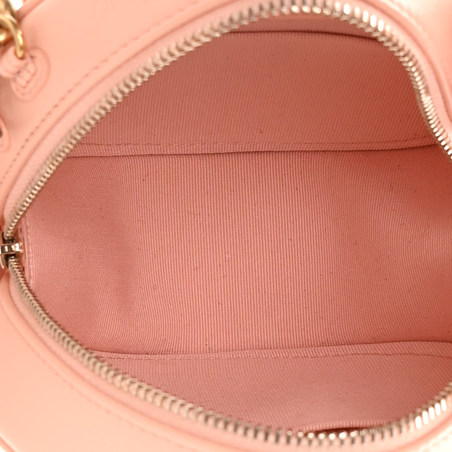 Chanel Lambskin Quilted Chanel 19 Round Clutch With Chain Light Orange 5 of 12