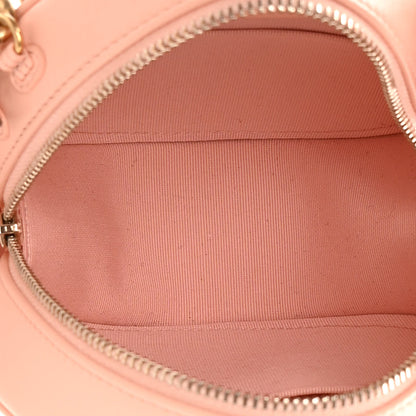 Chanel Lambskin Quilted Chanel 19 Round Clutch With Chain Light Orange 5 of 12