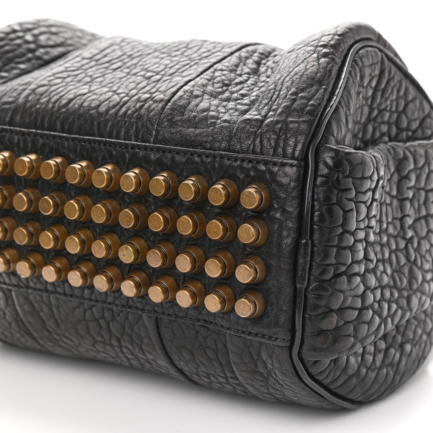 Alexander Wang Pebbled Lambskin Rockie Black Antique Brass Hardware 8 of 11