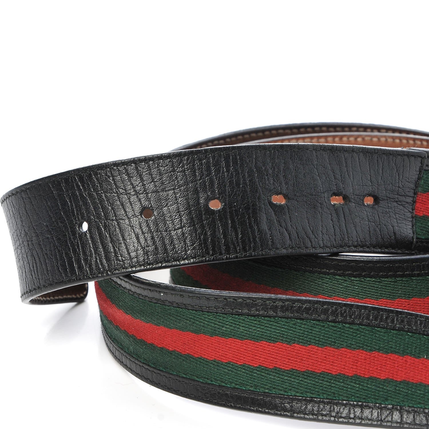 Gucci Calfskin Web Interlocking G Belt 105 42 Black 4 of 6