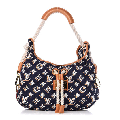 Louis Vuitton Canvas Monogram Cruise Bulles MM Navy 1 of 9