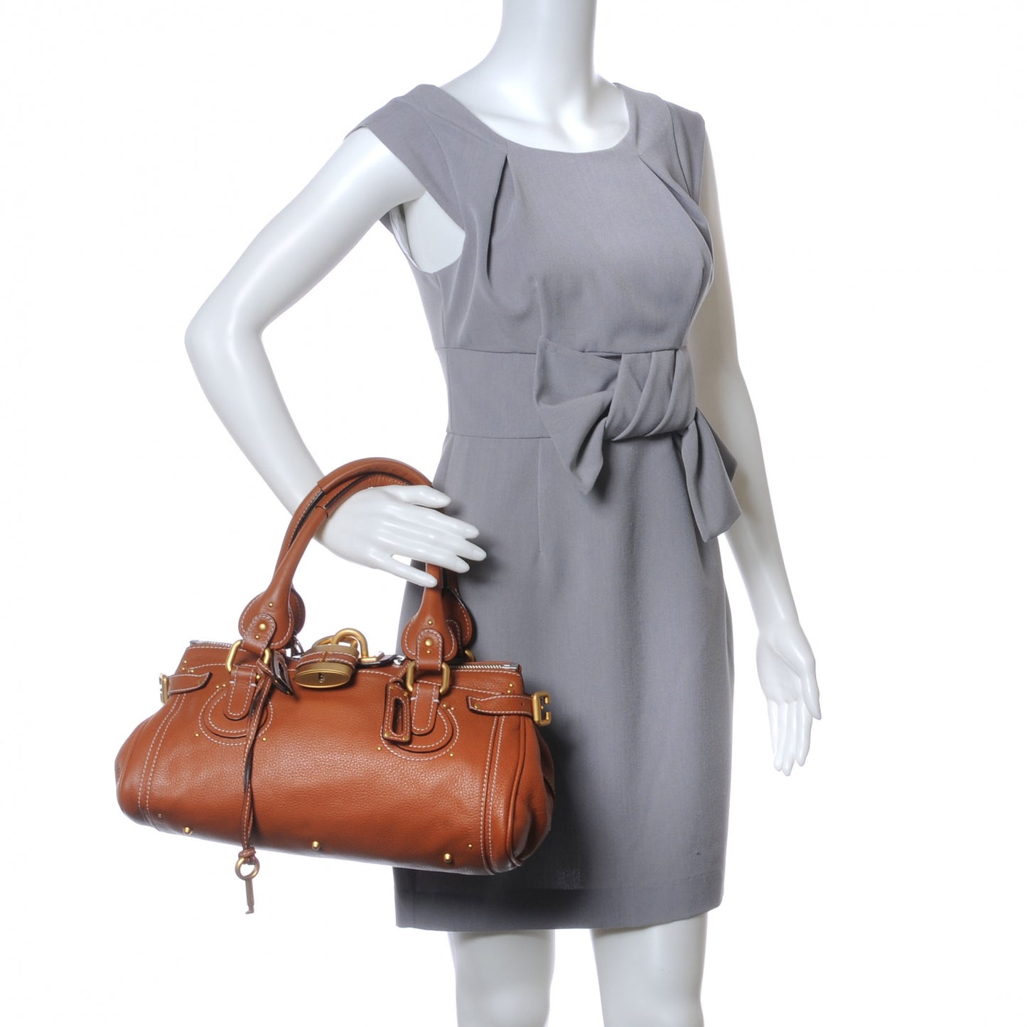 Leather Paddington Satchel Whiskey