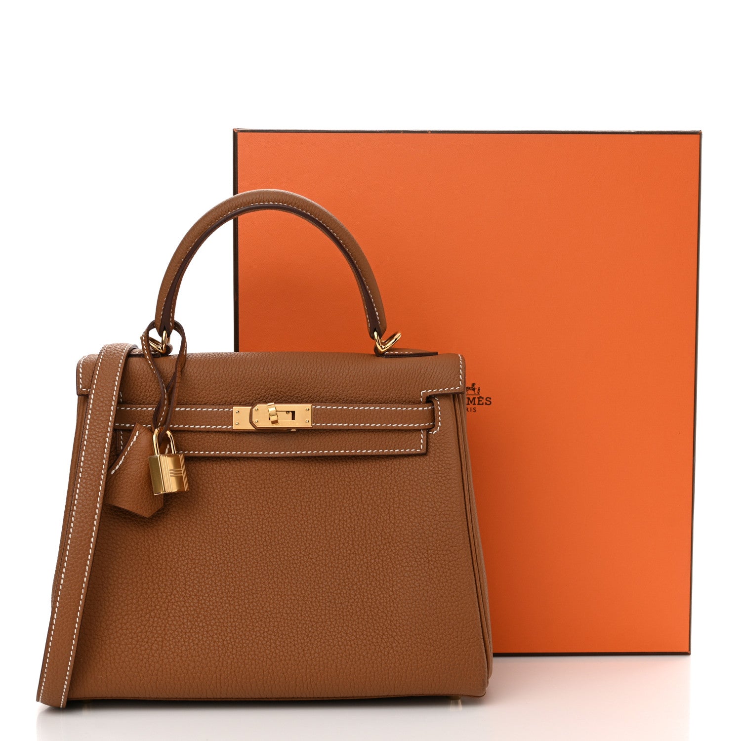 Hermes Togo Kelly Retourne 25 Gold 12 of 12