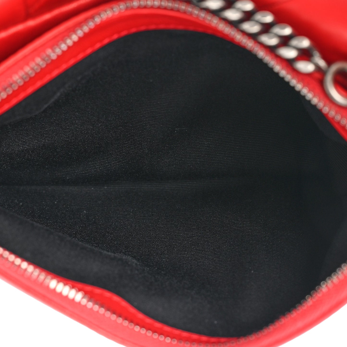 Lambskin Patchwork Monogram Small Jamie Red