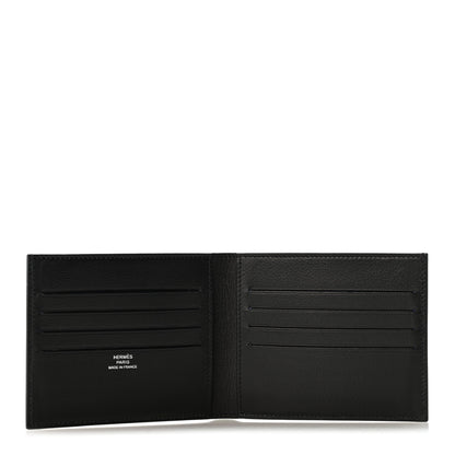 Hermes Evergrain Citizen Twill Compact Wallet Black 5 of 11