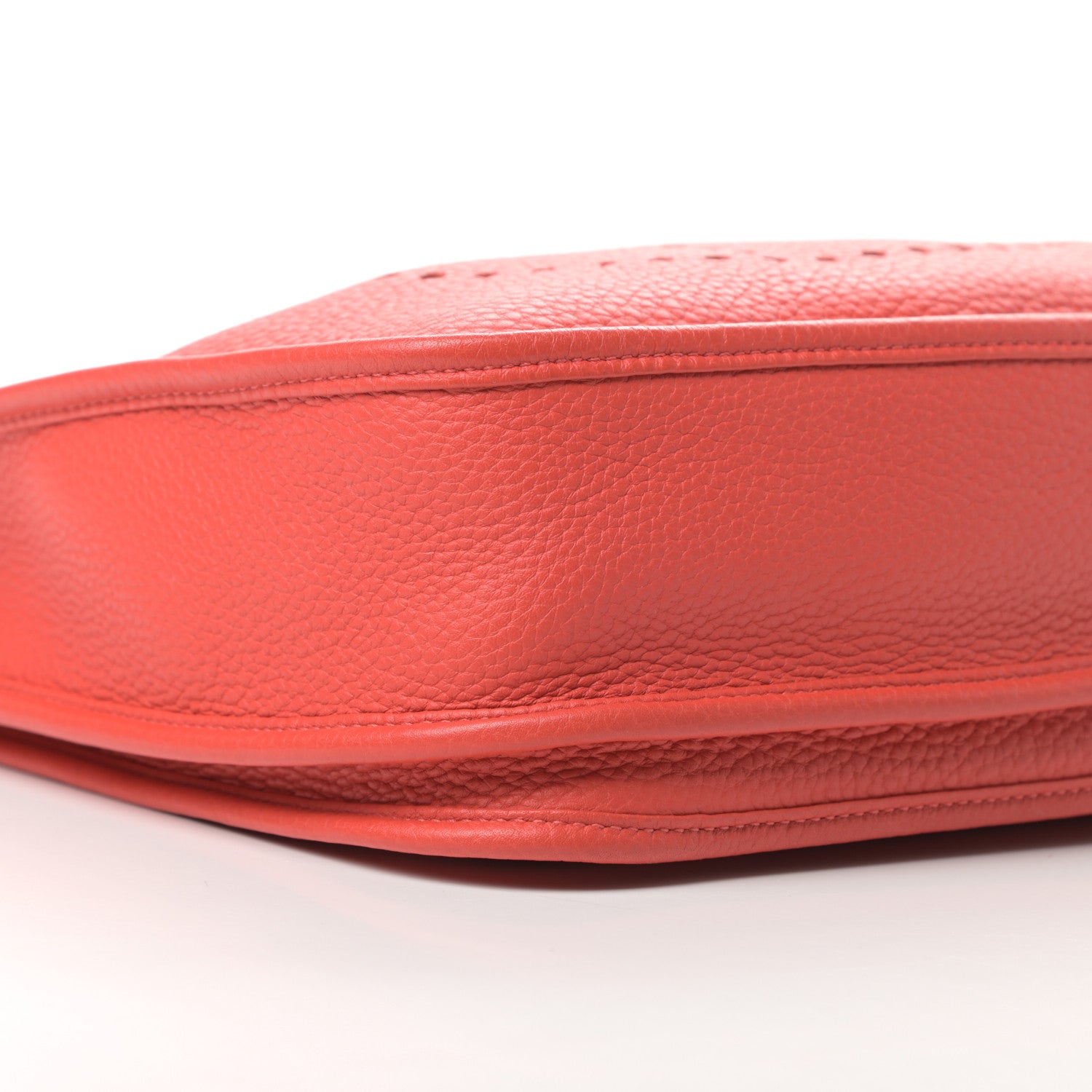 Hermes Taurillon Clemence Amazone Evelyne III PM Orange Poppy Rouge Casaque 9 of 12