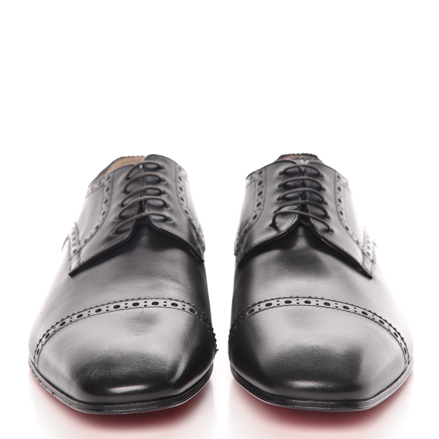 Christian Louboutin Calfskin Mens So Charles Flat Oxfords 40.5 Black 2 of 8