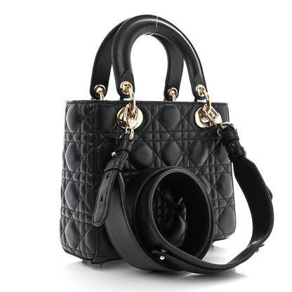 Christian Dior Lambskin Cannage Small My ABCDior Lady Dior Black 3 of 14