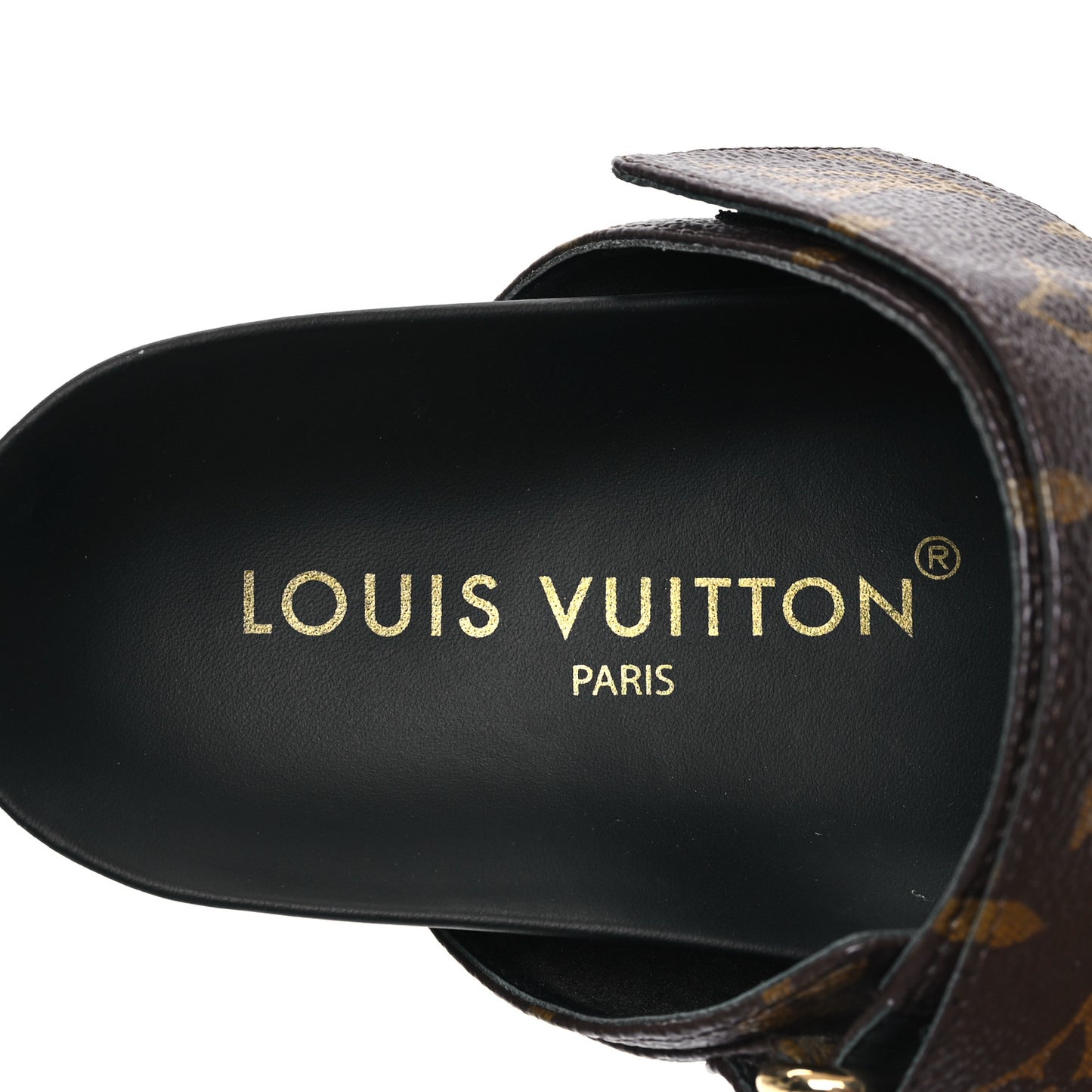 Monogram Bom Dia Mule Sandals 36 Black