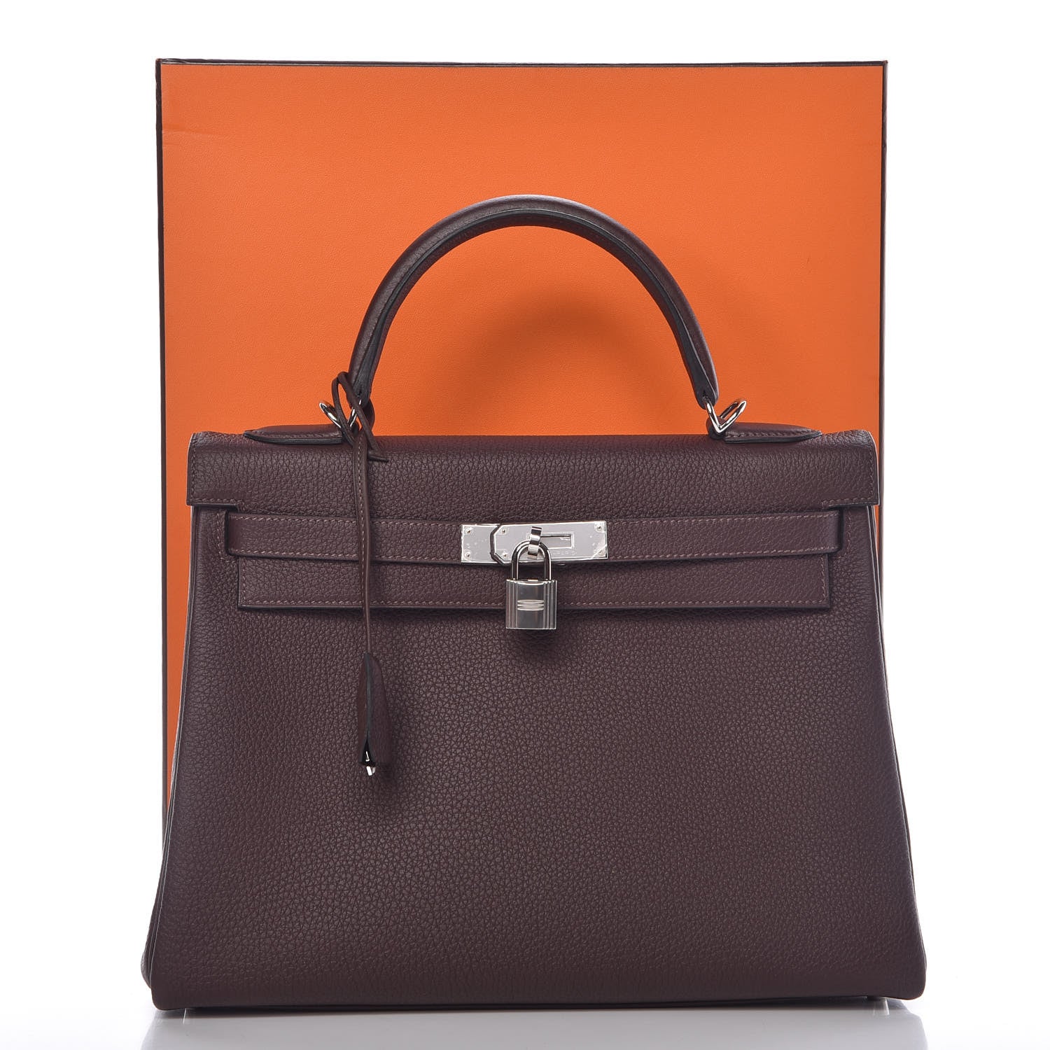 Hermes Togo Kelly Retourne 32 Chocolate 39 of 39