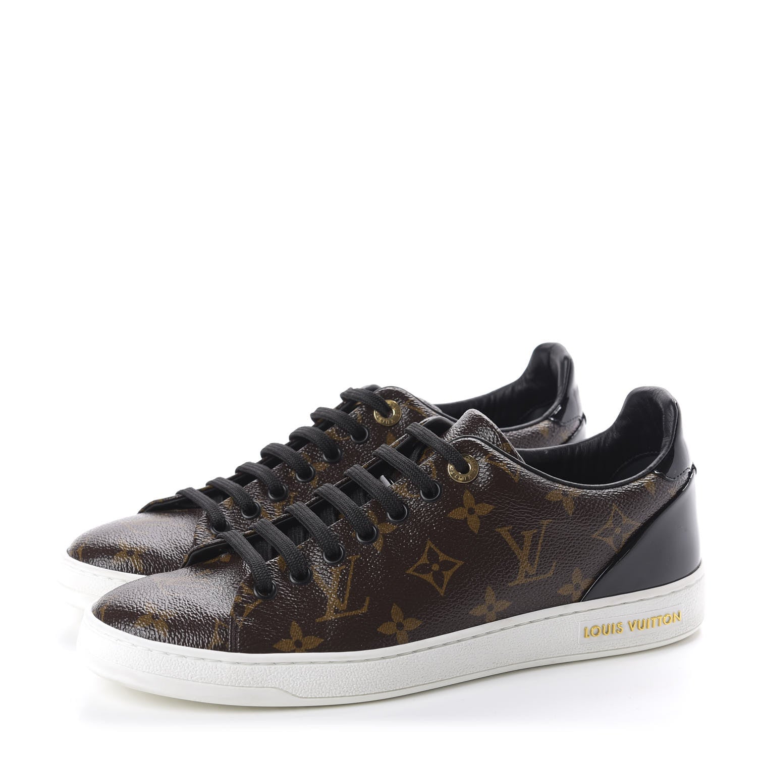 Louis Vuitton Patent Monogram Frontrow Sneakers 38.5 3 of 11