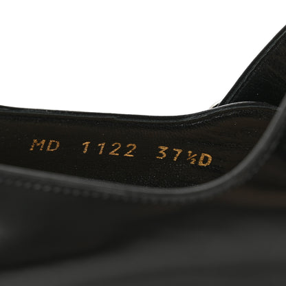 Christian Dior Brushed Calfskin Uniform 30mm Pumps 37.5 Black 9 of 10