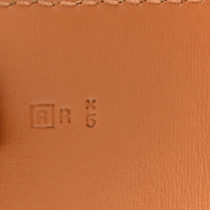 Hermes Taurillon Clemence Etriviere Belt 85 34 Orange 4 of 8