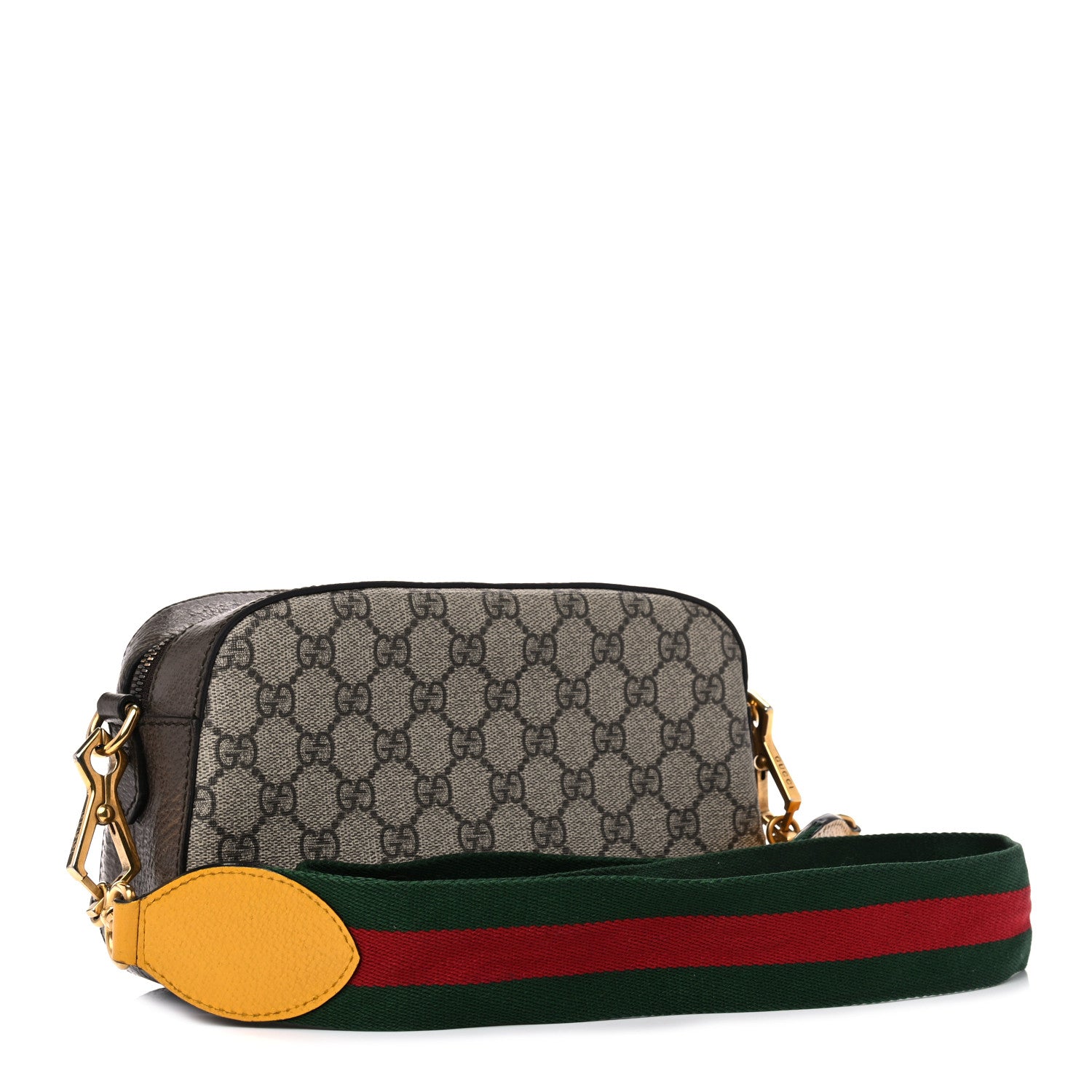Gucci GG Supreme Monogram Web Neo Vintage Shoulder Bag Beige New Acero Crop 3 of 17