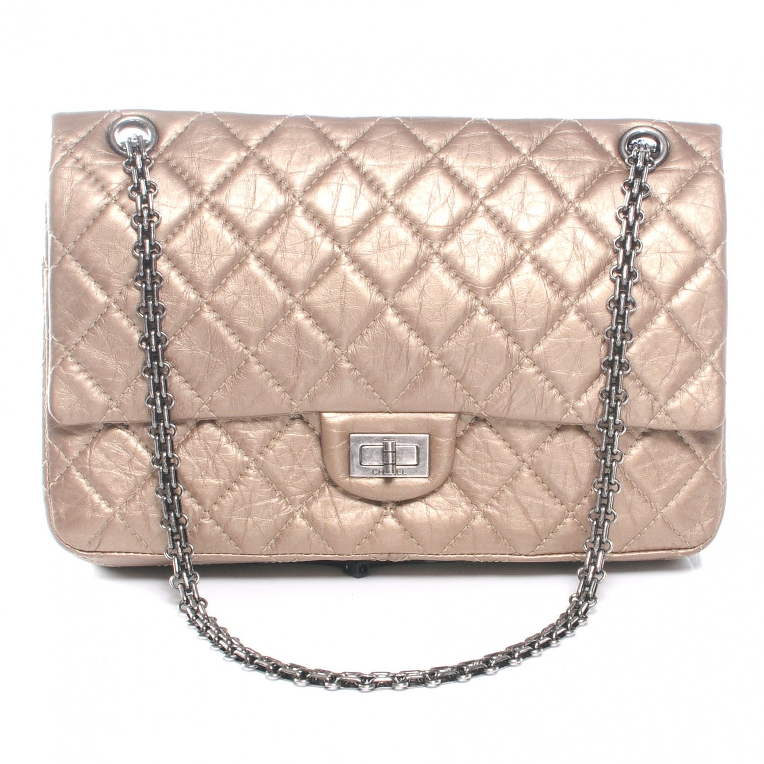 Chanel Calfskin 2.55 Reissue 226 Flap Gold 1 of 7