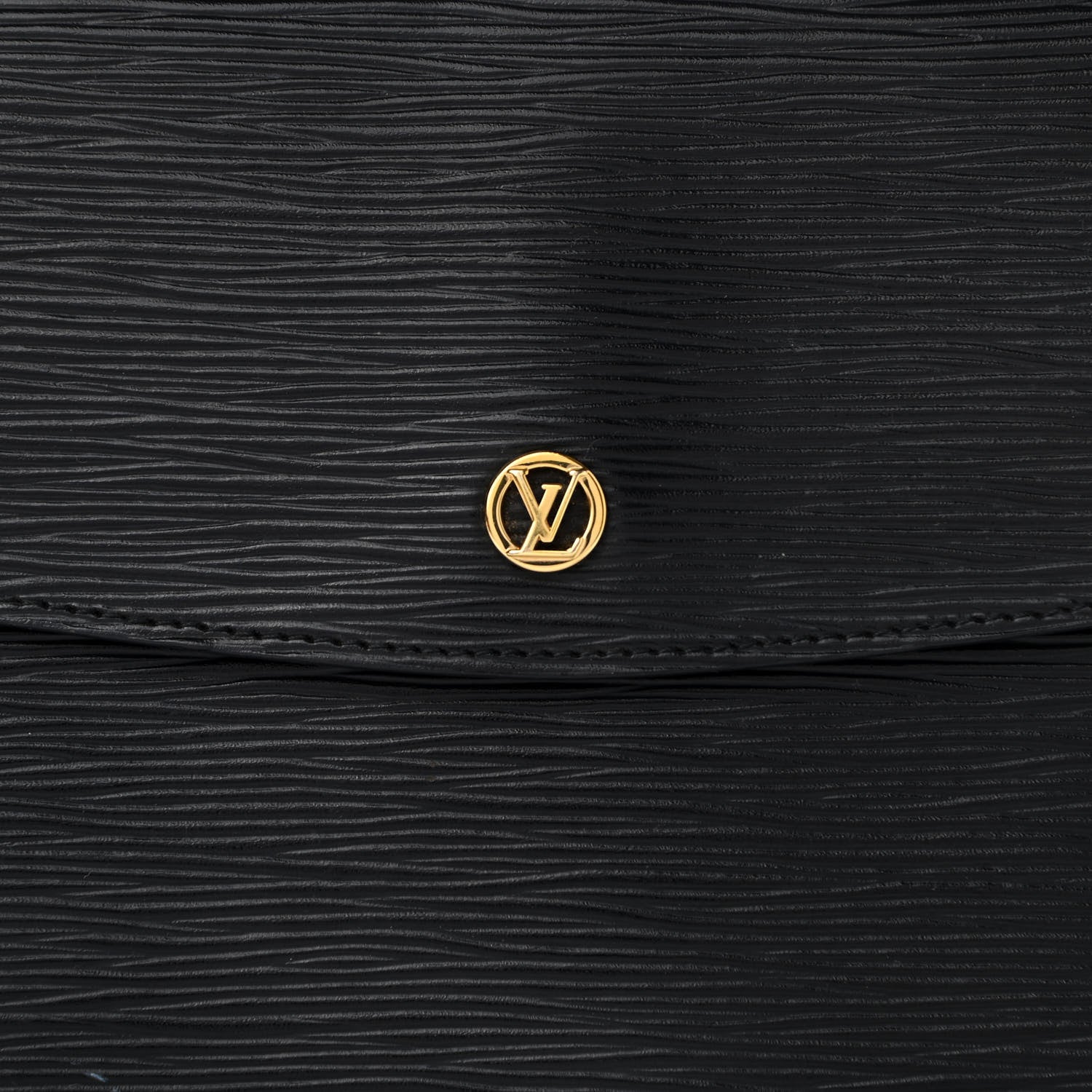 Louis Vuitton Epi Montaigne Clutch MM Black 6 of 9
