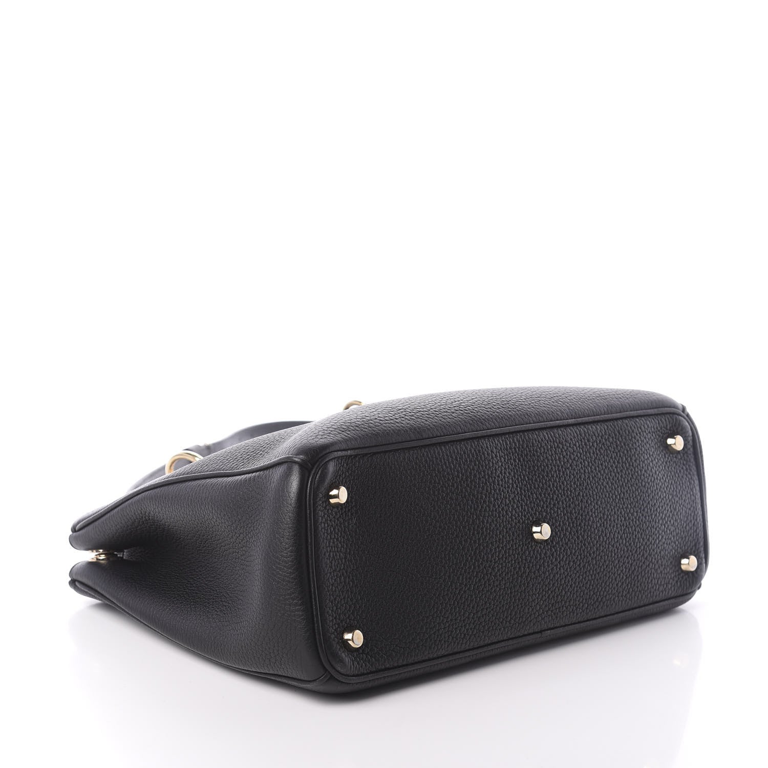 Christian Dior Bullcalf Medium Diorissimo Tote Black Rose Indien 4 of 10