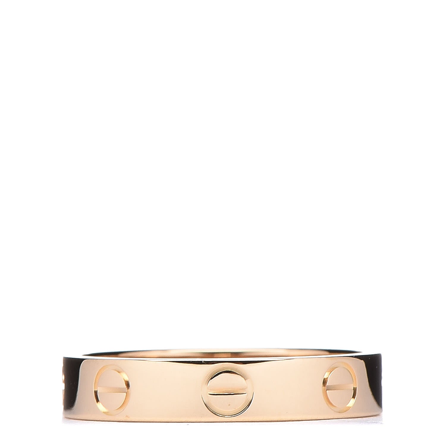 Cartier 18K Yellow Gold 3.5mm LOVE Wedding Band Ring 51 5.75 1 of 5