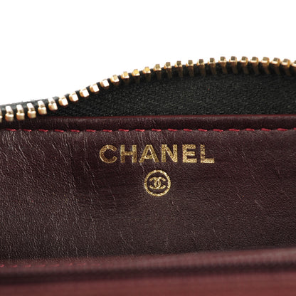 Chanel Caviar Quilted Large Gusset Zip Around Wallet Black 6 of 9