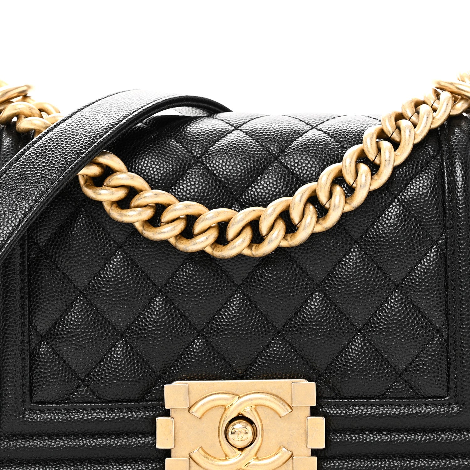 Chanel Caviar Quilted Small Boy Flap Black 8 of 11