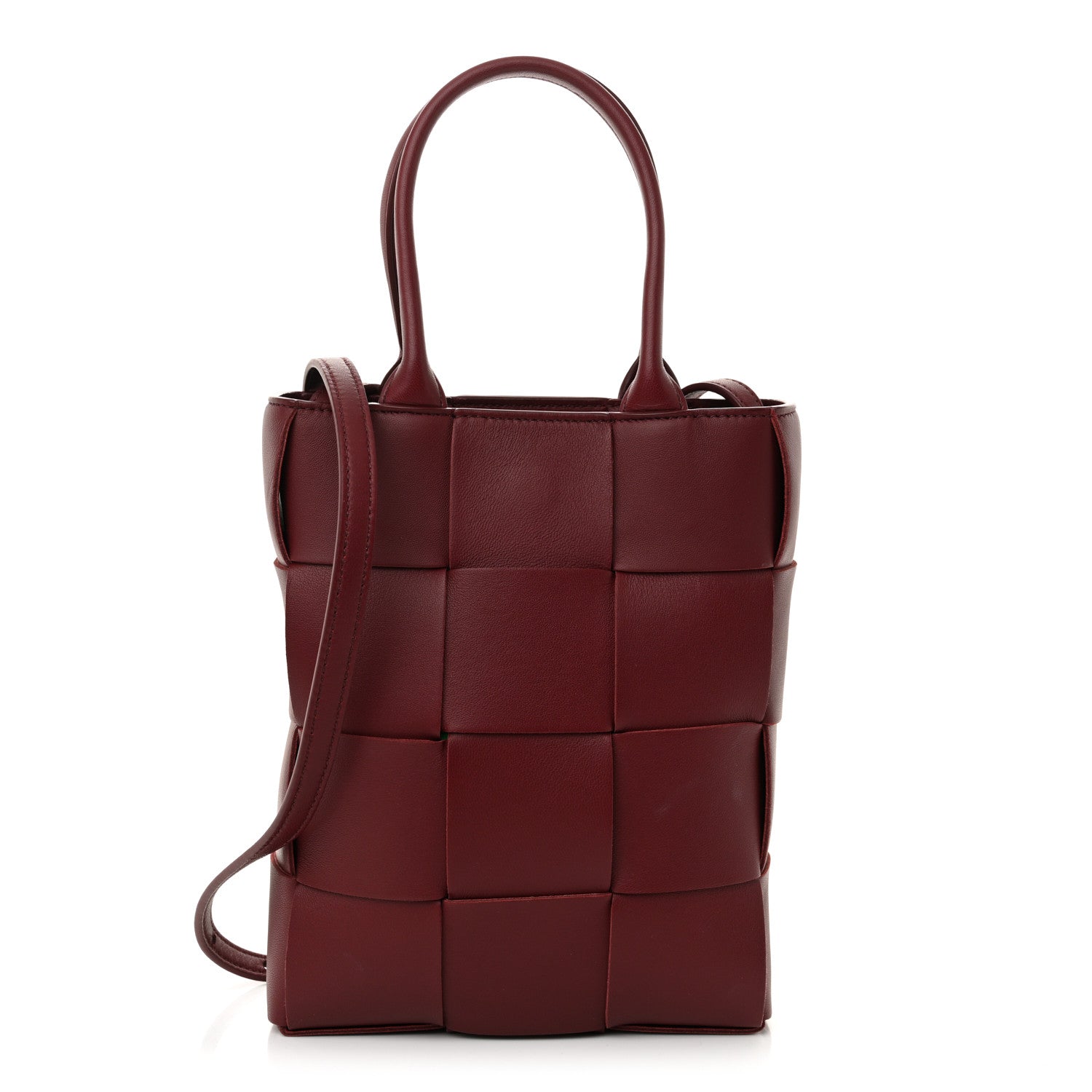 Bottega Veneta Lambskin Maxi Intrecciato North South Cassette Tote Barolo 1 of 11