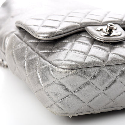 Chanel Metallic Lambskin Quilted Small In Seoul Backpack Silver 7 of 9