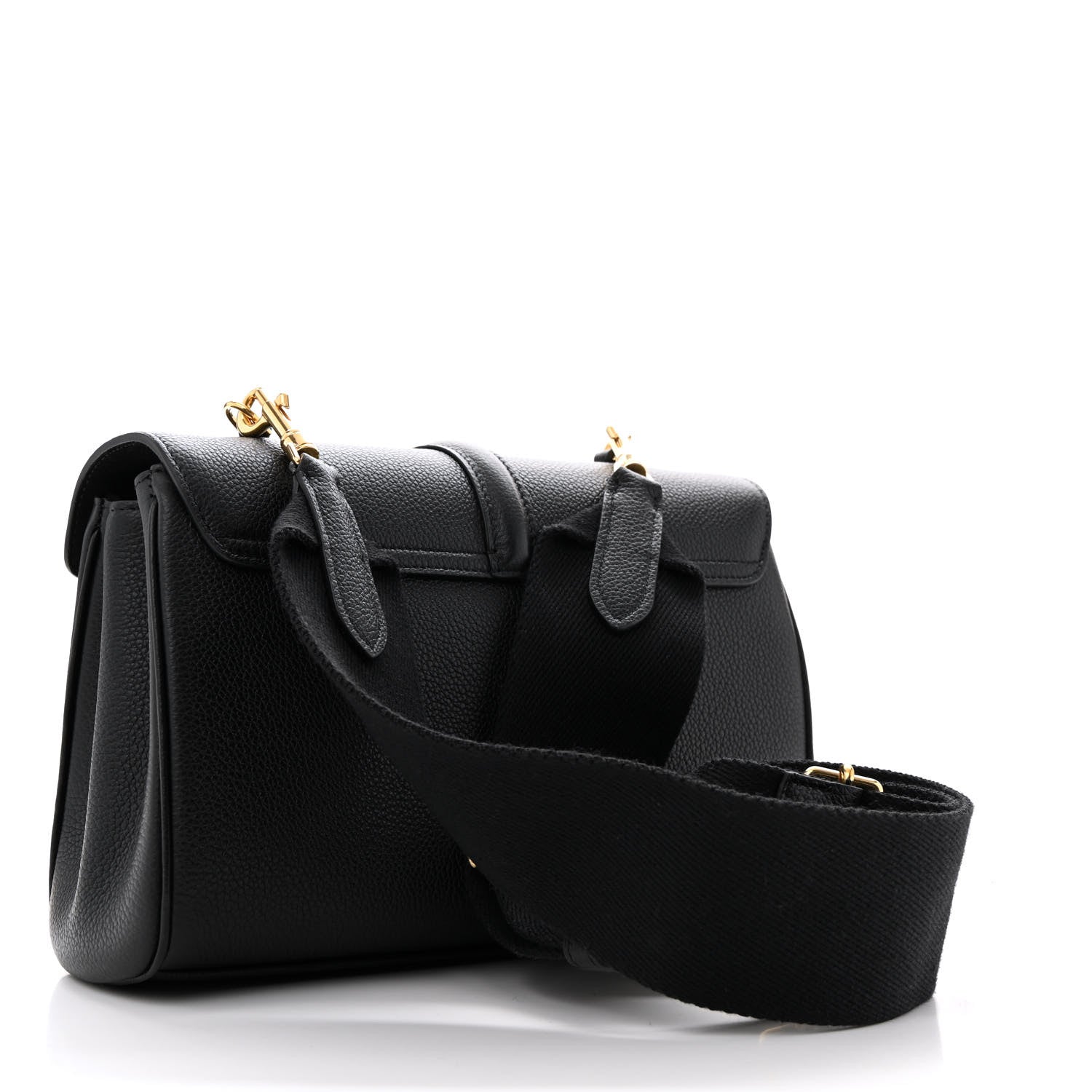 Celine Grained Calfskin Teen Soft 16 Shoulder Bag Black 3 of 14
