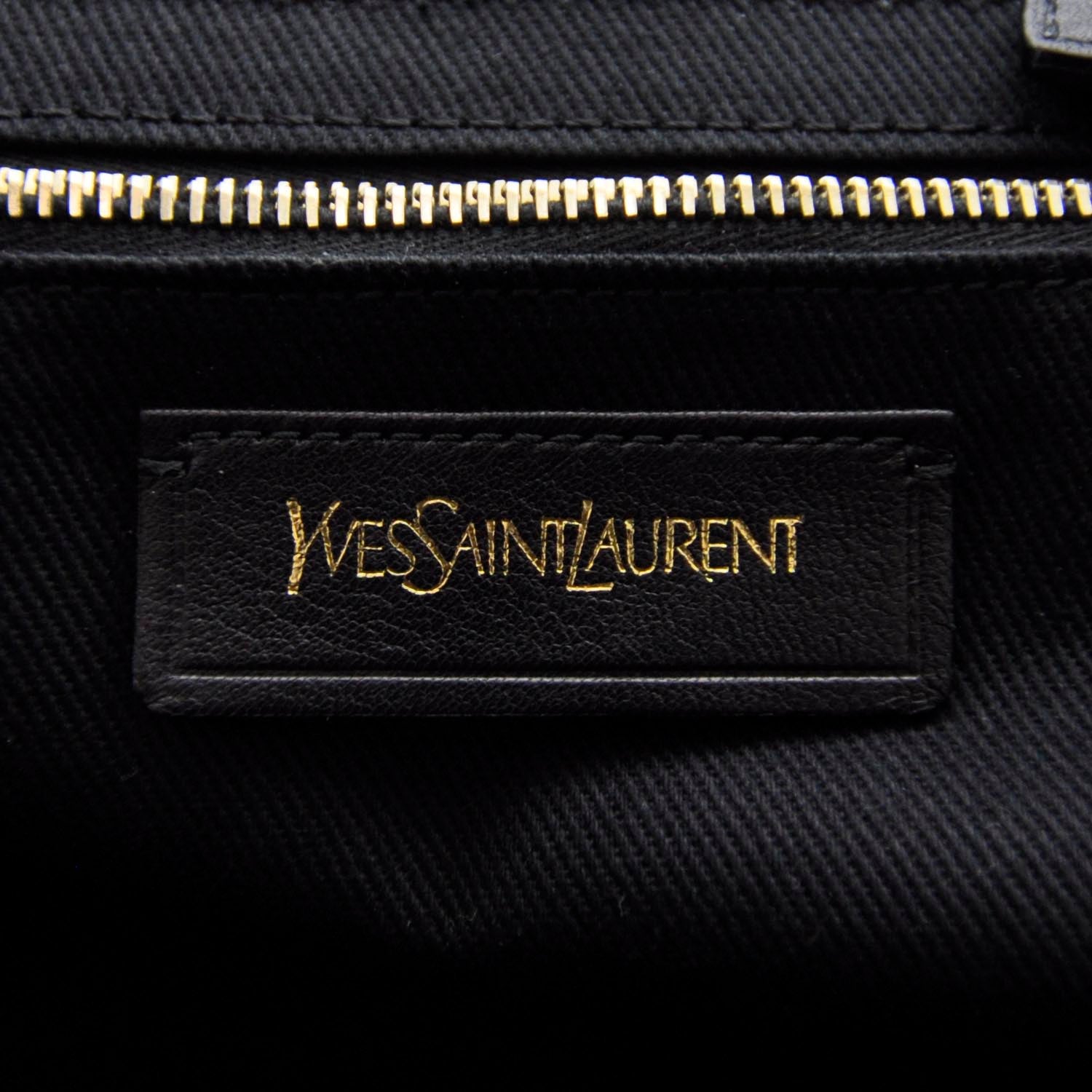 Saint Laurent Leather Muse Two Zip Top Cabas Black 6 of 8