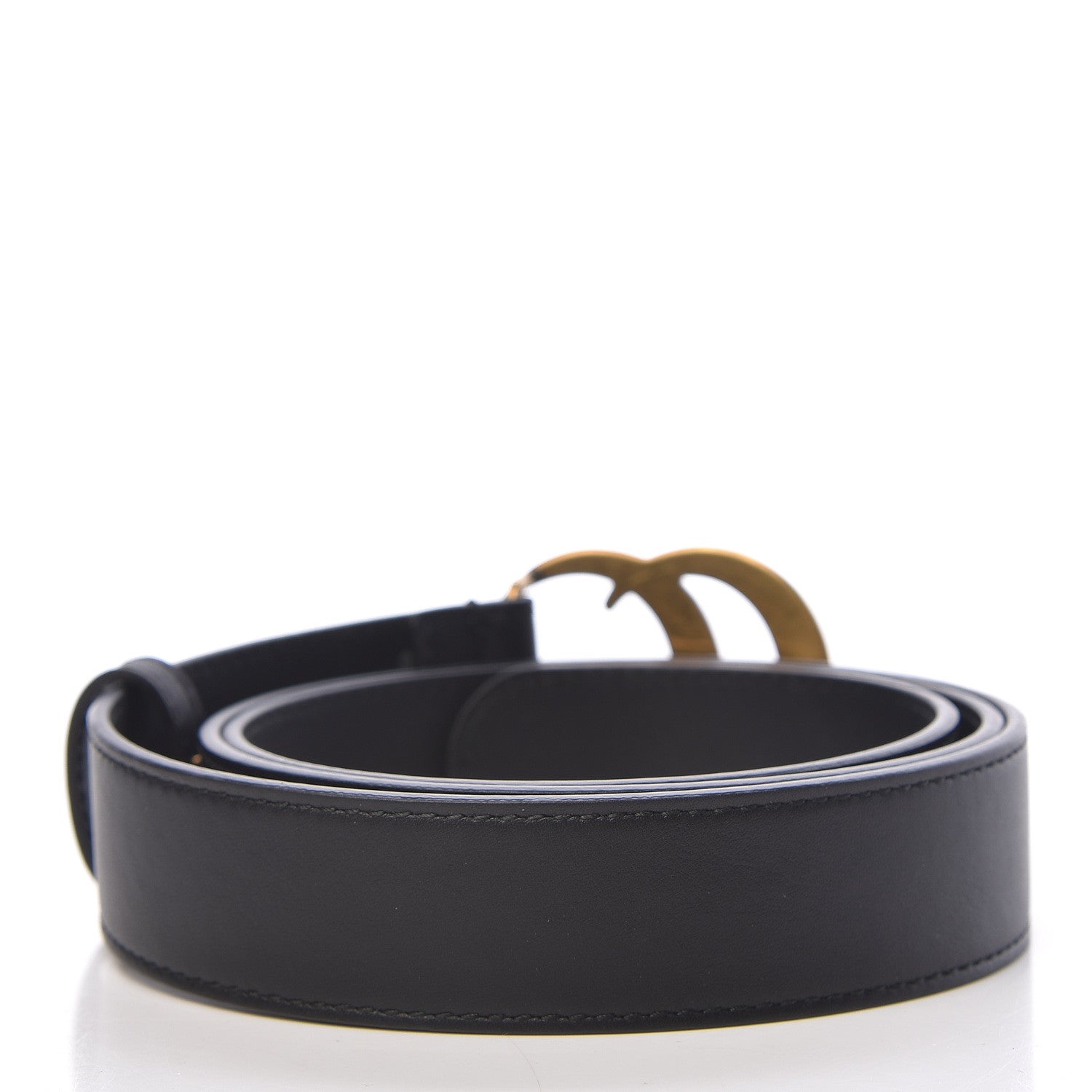 Gucci Calfskin Double G 30mm Belt 95 38 Black 3 of 7