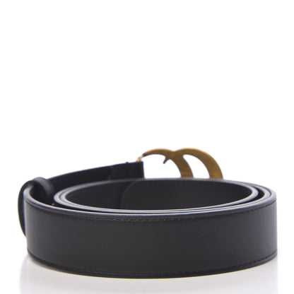 Gucci Calfskin Double G 30mm Belt 95 38 Black 3 of 7