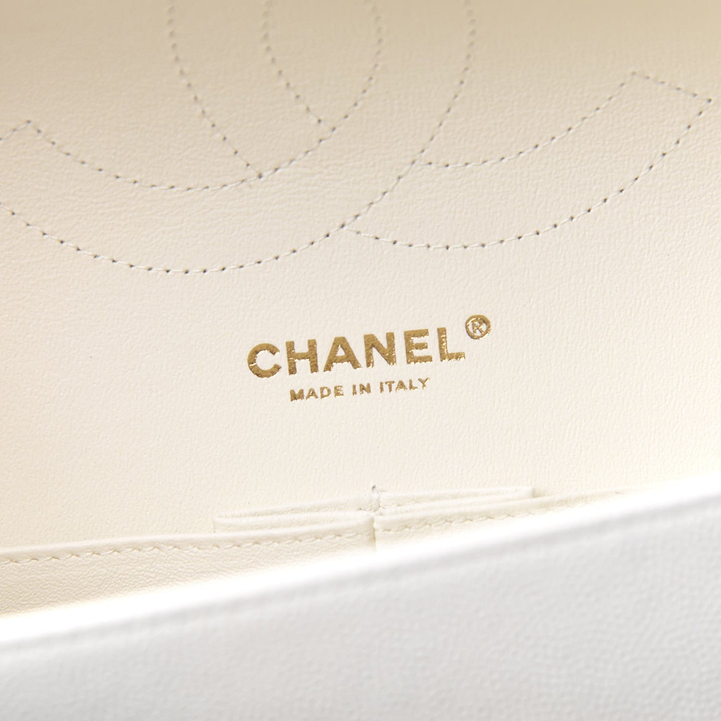 Caviar Quilted Jumbo Double Flap White