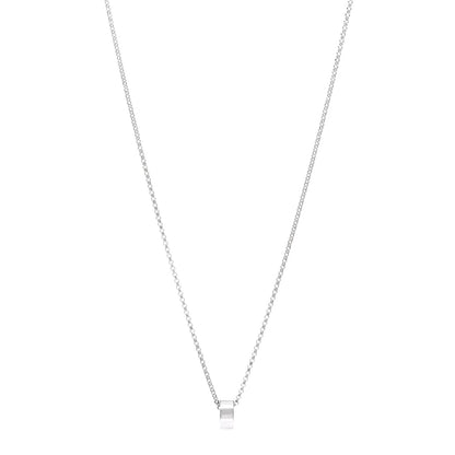Roberto Coin 18K White Gold Symphony Golden Gate Rondel Pendant Necklace 1 of 4