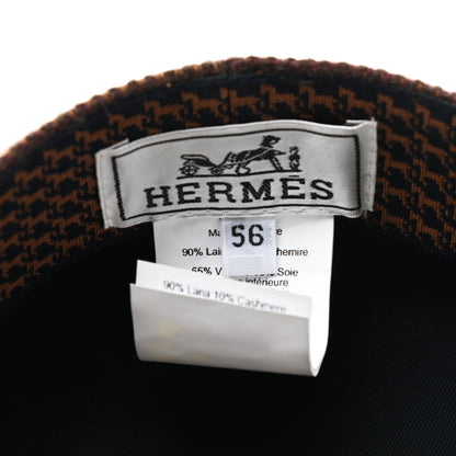 Hermes Wool Cashmere Dinard Cap 56 Brun Terre 8 of 8