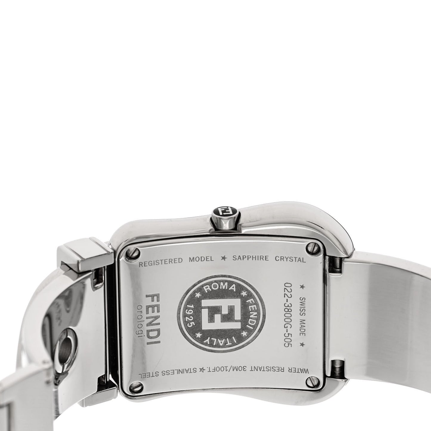 Stainless Steel Diamond 33mm Buckle Quartz Watch Black